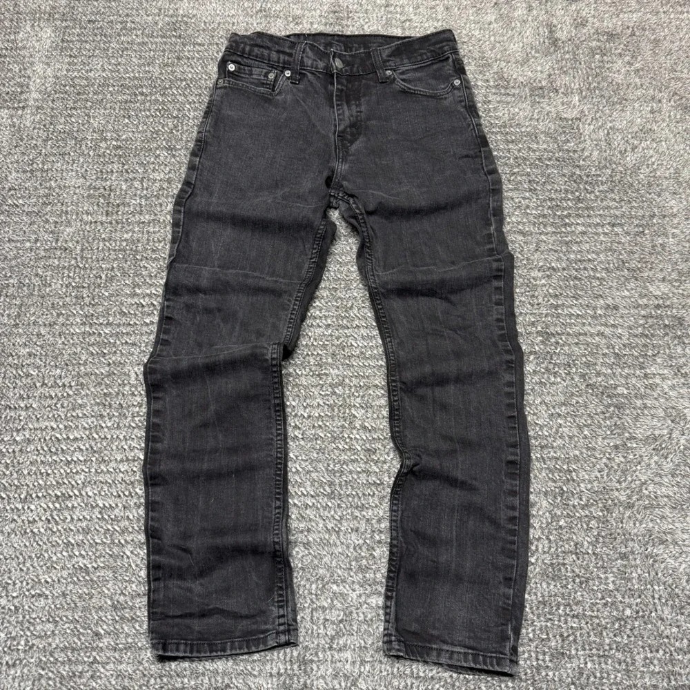 Levis 511 Mens Slim Fit Jeans Size 29x30‎ Faded Black Stretch Denim